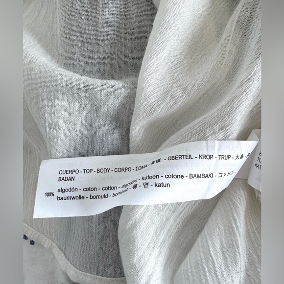 Zara Peasant Blouse NWOT - Picture 5 of 5